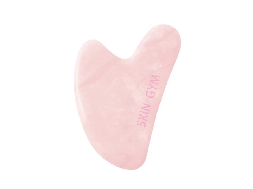 Skin Gym Rose Quartz Sculpty Heart Gua Sha 3 Skin Gym Rose Quartz Sculpty Heart Gua Sha