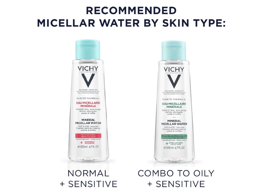 Vichy Pureté Thermale Mineral Micellar Water - Combination To Oily Skin 7 Vichy Pureté Thermale Mineral Micellar Water - Combination To Oily Skin - Image 5