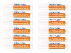 FixMySkin 1% Hydrocortisone Healing Lip Balm – Vanilla – Pack Of 12