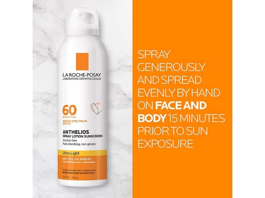La Roche-Posay Anthelios 60 Ultra Light Sunscreen Lotion Spray SPF 60 10 La Roche-Posay Anthelios 60 Ultra Light Sunscreen Lotion Spray SPF 60 - Image 8