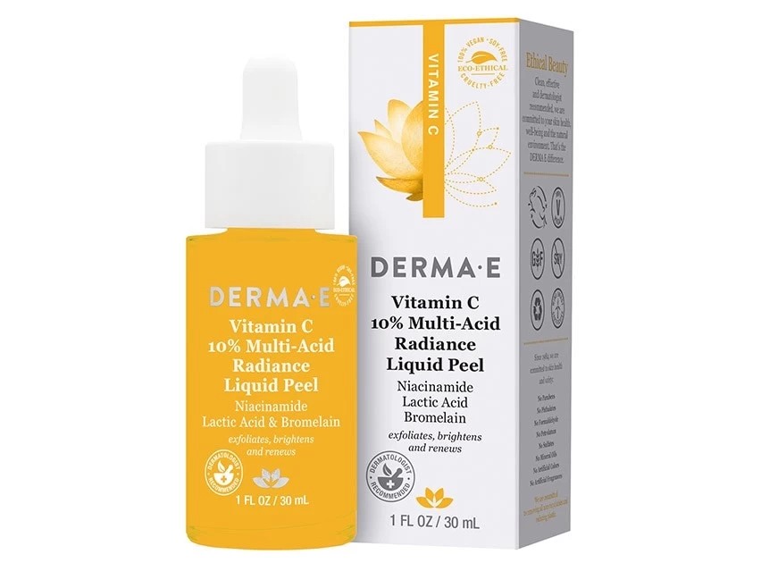 Derma E Vitamin C 10% Multi-Acid Radiance Liquid Peel 5 Derma E Vitamin C 10% Multi-Acid Radiance Liquid Peel - Image 3