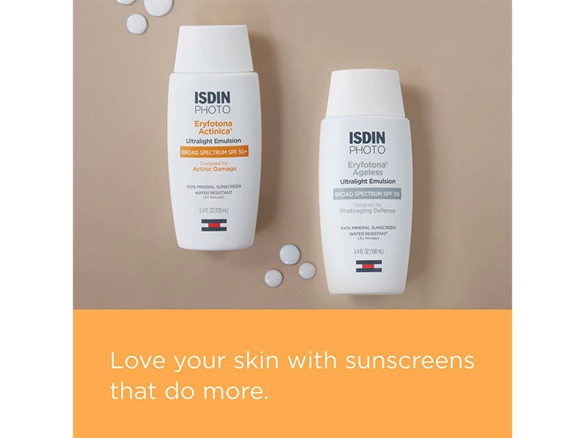 ISDIN Eryfotona Actinica Daily Lightweight Mineral SPF 50+ Sunscreen 4 ISDIN Eryfotona Actinica Daily Lightweight Mineral SPF 50+ Sunscreen - Image 2