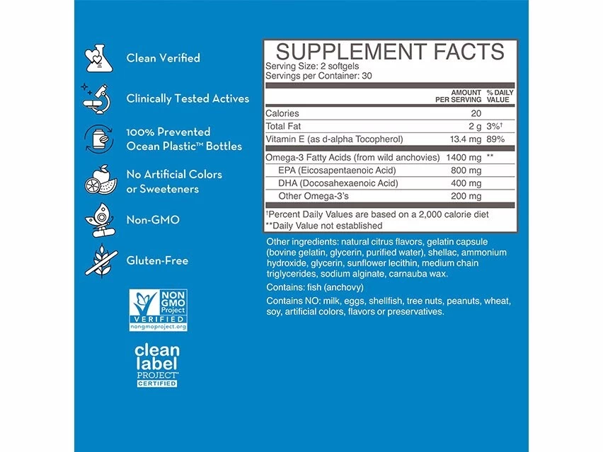 HUM Nutrition OMG! Omega The Great Dietary Supplement 8 HUM Nutrition OMG! Omega The Great Dietary Supplement - Image 6
