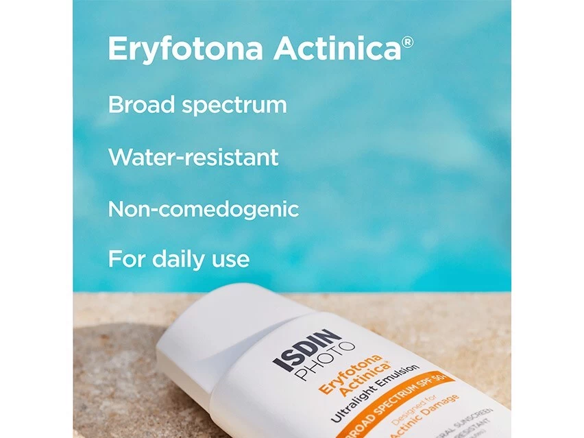 ISDIN Eryfotona Actinica Daily Lightweight Mineral SPF 50+ Sunscreen 9 ISDIN Eryfotona Actinica Daily Lightweight Mineral SPF 50+ Sunscreen - Image 7
