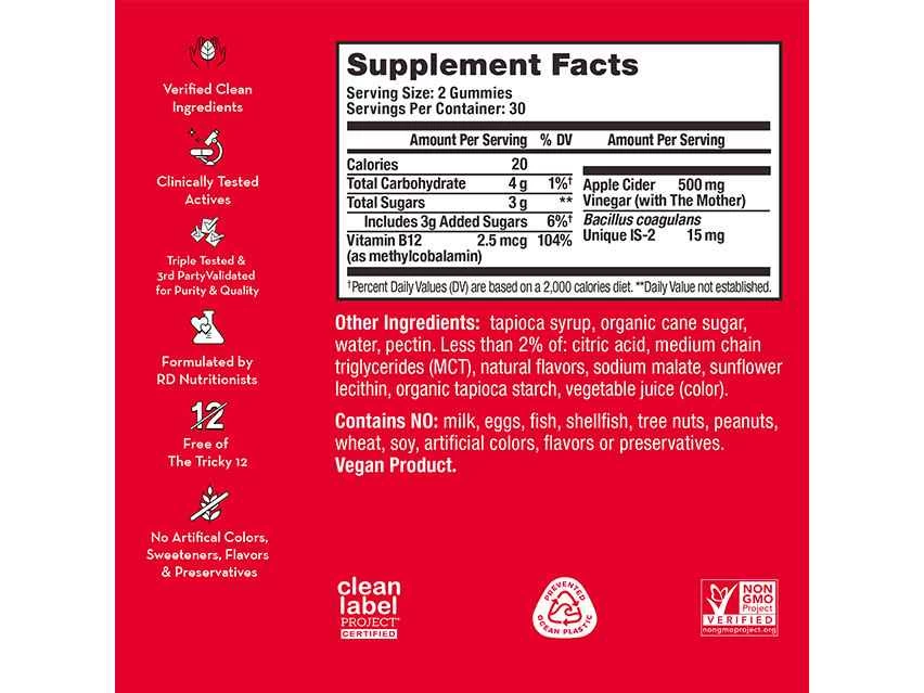 HUM Nutrition Pro ACV Gummies 12 HUM Nutrition Pro ACV Gummies - Image 10