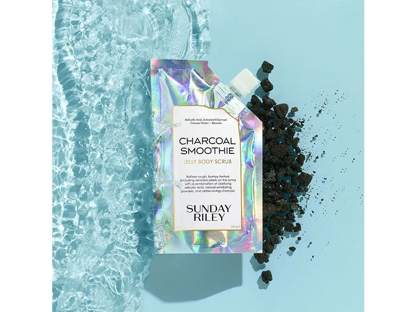 Sunday Riley Charcoal Smoothie Jelly Body Scrub 7 Sunday Riley Charcoal Smoothie Jelly Body Scrub - Image 5