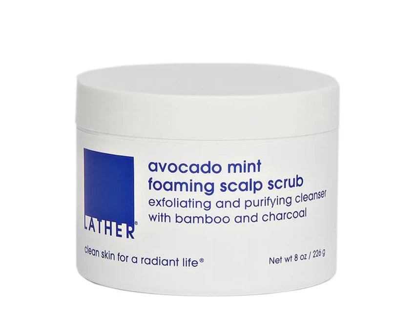 LATHER Avocado Mint Foaming Scalp Scrub 3 LATHER Avocado Mint Foaming Scalp Scrub