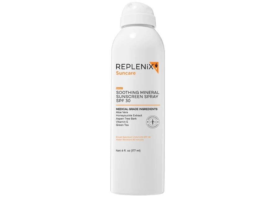 Replenix Soothing Mineral Sunscreen Spray SPF 30 3 Replenix Soothing Mineral Sunscreen Spray SPF 30
