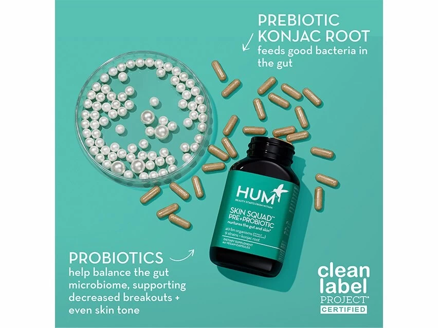 HUM Nutrition Skin Squad Pre+Probiotic Dietary Supplement 4 HUM Nutrition Skin Squad Pre+Probiotic Dietary Supplement - Image 2