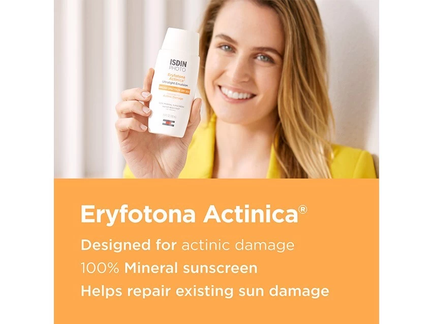 ISDIN Eryfotona Actinica Daily Lightweight Mineral SPF 50+ Sunscreen 8 ISDIN Eryfotona Actinica Daily Lightweight Mineral SPF 50+ Sunscreen - Image 6