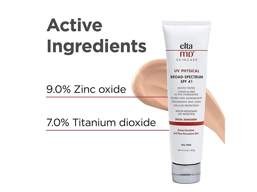 EltaMD UV Physical Broad Spectrum SPF 41 Lightly Tinted Mineral Sunscreen 4 EltaMD UV Physical Broad Spectrum SPF 41 Lightly Tinted Mineral Sunscreen - Image 2