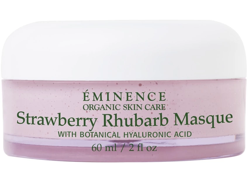 Eminence Organics Strawberry Rhubarb Masque With Hyaluronic Acid 3 Eminence Organics Strawberry Rhubarb Masque With Hyaluronic Acid