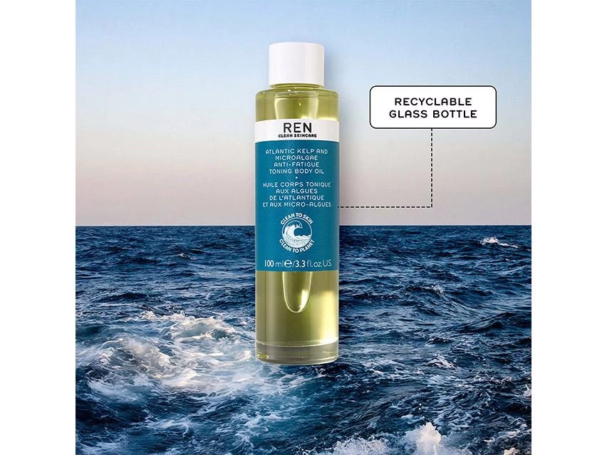 REN Clean Skincare Atlantic Kelp And Microalgae Anti-Fatigue Toning Body Oil 6 REN Clean Skincare Atlantic Kelp And Microalgae Anti-Fatigue Toning Body Oil - Image 4