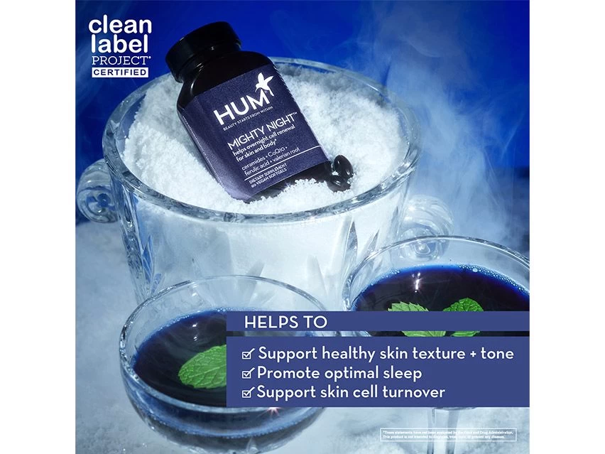 HUM Nutrition Mighty Night Overnight Renewal Supplement 5 HUM Nutrition Mighty Night Overnight Renewal Supplement - Image 3