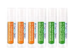 FixMySkin 1% Hydrocortisone Healing Lip Balm – Vanilla & Unflavored - Pack Of 6