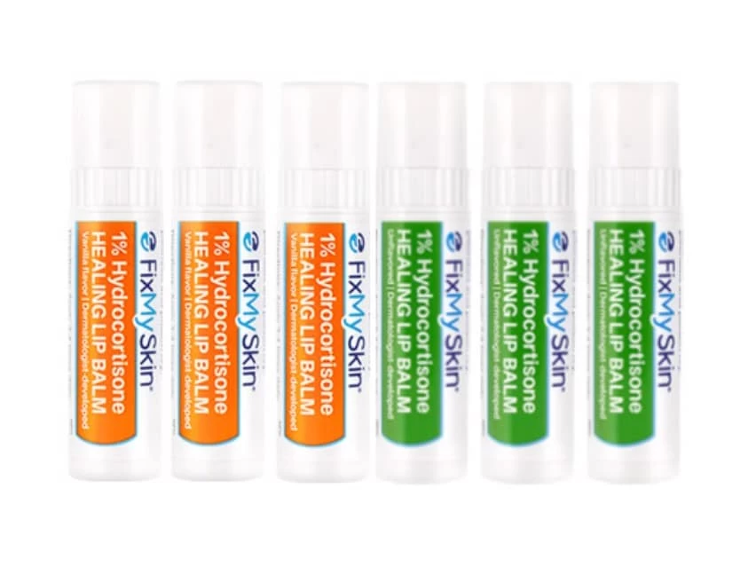 FixMySkin 1% Hydrocortisone Healing Lip Balm – Vanilla & Unflavored - Pack Of 6 3 FixMySkin 1% Hydrocortisone Healing Lip Balm – Vanilla & Unflavored - Pack Of 6