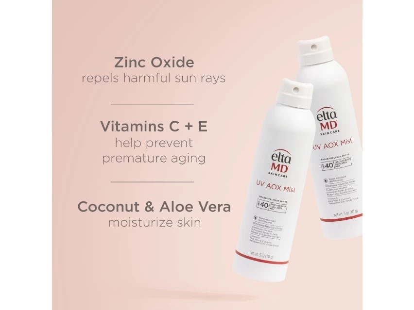 EltaMD UV AOX Mist Face & Body Broad Spectrum SPF 40 5 EltaMD UV AOX Mist Face & Body Broad Spectrum SPF 40 - Image 3
