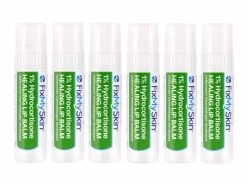 FixMySkin 1% Hydrocortisone Healing Lip Balm – Unflavored – Pack Of 6