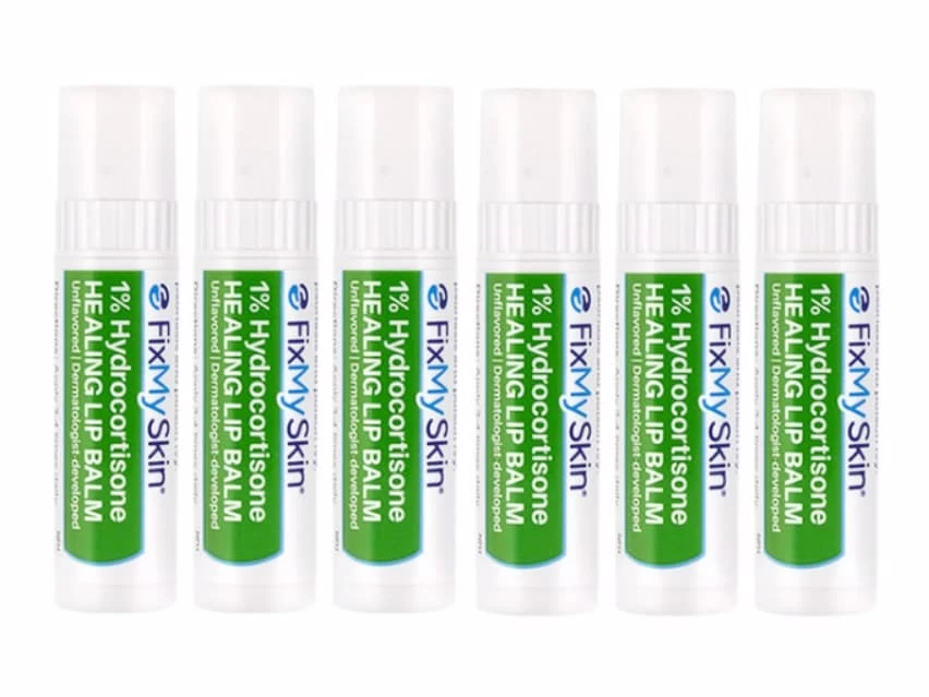 FixMySkin 1% Hydrocortisone Healing Lip Balm – Unflavored – Pack Of 6 3 FixMySkin 1% Hydrocortisone Healing Lip Balm – Unflavored – Pack Of 6