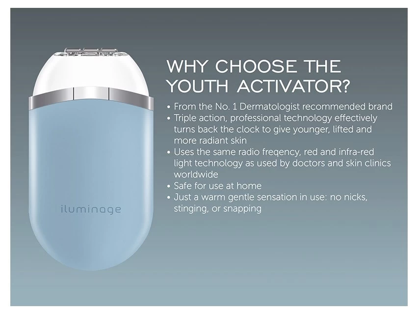 Iluminage Youth Activator Infrared LED & Radio Frequency Anti-Aging Device 11 Iluminage Youth Activator Infrared LED & Radio Frequency Anti-Aging Device - Image 9