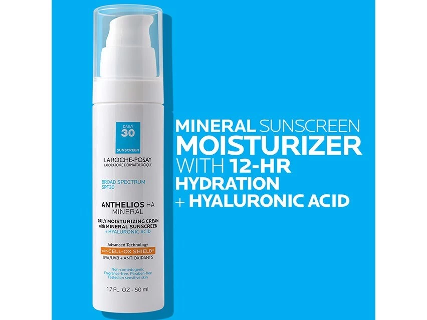 La Roche-Posay Anthelios HA Mineral SPF 30 Moisturizer With Hyaluronic Acid 11 La Roche-Posay Anthelios HA Mineral SPF 30 Moisturizer With Hyaluronic Acid - Image 9