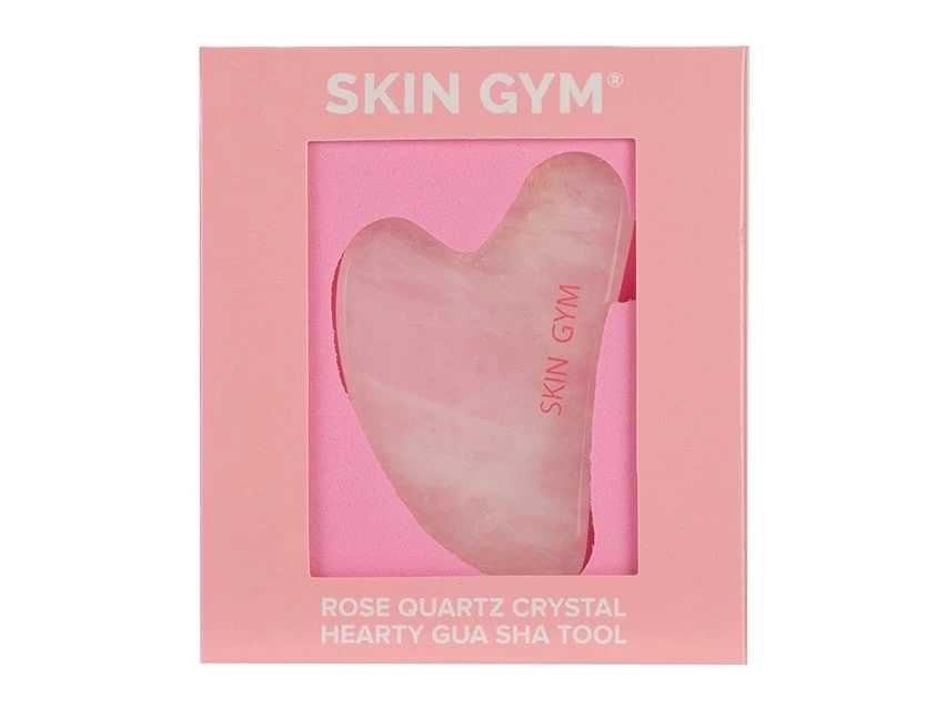 Skin Gym Rose Quartz Sculpty Heart Gua Sha 10 Skin Gym Rose Quartz Sculpty Heart Gua Sha - Image 8